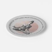 ヨガ瞑想インストラクター霊気マスターロータスポーズ ペーパープレート (アングル)