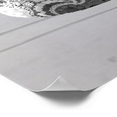 ヨガ瞑想インストラクター霊気マスターロータスポーズ ポスター (角)