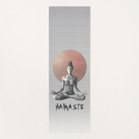 ヨガ瞑想インストラクター霊気マスターロータスポーズ ヨガマット (正面)