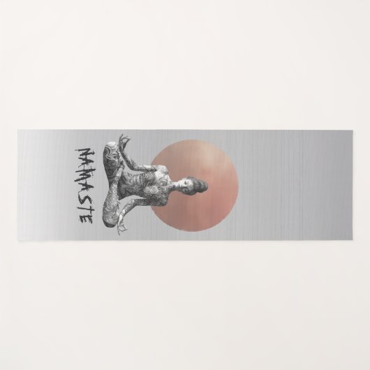 ヨガ瞑想インストラクター霊気マスターロータスポーズ ヨガマット (正面(横))