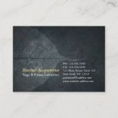 ヨガ瞑想インストラクター霊気マスターロータスポーズ 予約カード (裏面)