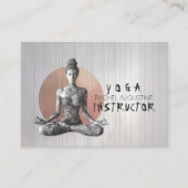 ヨガ瞑想インストラクター霊気マスターロータスポーズ 予約カード (正面)
