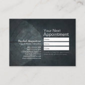 ヨガ瞑想インストラクター霊気マスターロータスポーズ 予約カード (裏面)