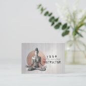 ヨガ瞑想インストラクター霊気マスターロータスポーズ 予約カード (スタンド正面)