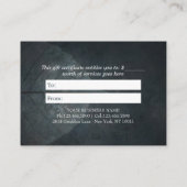 ヨガ瞑想インストラクター霊気マスターロータスポーズ 割引カード (裏面)