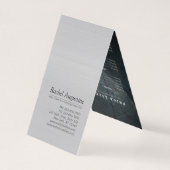 ヨガ瞑想インストラクター霊気マスターロータスポーズ 名刺 (裏面)