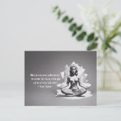 ヨガ瞑想インストラクター霊気マスターローポリ ポストカード (スタンド正面)