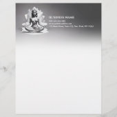 ヨガ瞑想インストラクター霊気マスターローポリ レターヘッド (正面)