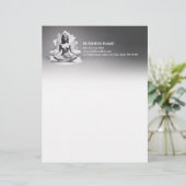 ヨガ瞑想インストラクター霊気マスターローポリ レターヘッド (スタンド正面)