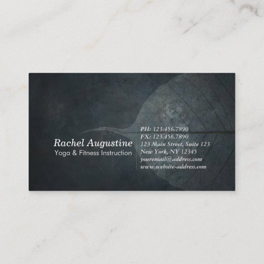 ヨガ瞑想インストラクター霊気マスターローポリ 名刺 (裏面)