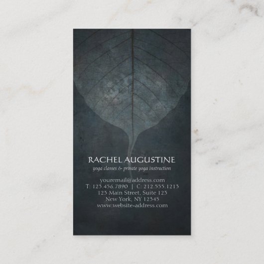 ヨガ瞑想インストラクター霊気マスターローポリ 名刺 (裏面)