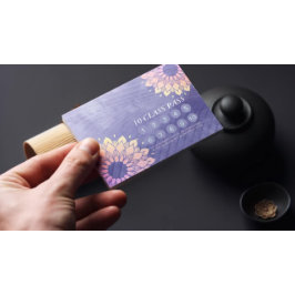 ヨガ瞑想インストラクター10クラスパス ロイヤリティカード