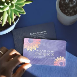 ヨガ瞑想インストラクター5クラスパス ロイヤリティカード