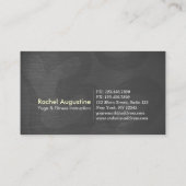 ヨガ瞑想インストラクター5クラスパスOMロイヤリティ ロイヤリティカード (裏面)