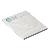 ヨガ瞑想インストラクター エレガントな水彩画の木 ノートパッド (アングル)