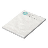 ヨガ瞑想インストラクター エレガントな水彩画の木 ノートパッド (回転)