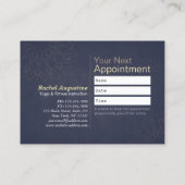 ヨガ瞑想インストラクター クラスパス ロイヤルティ カード (裏面)