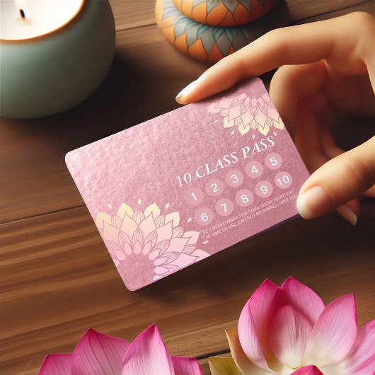 ヨガ瞑想インストラクター クラスパス ロイヤルティ カード