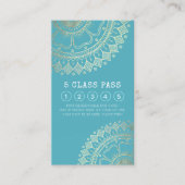 ヨガ瞑想インストラクター ゴールドマンダラ クラスパス ロイヤリティカード (正面)