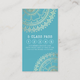 ヨガ瞑想インストラクター ゴールドマンダラ クラスパス ロイヤリティカード