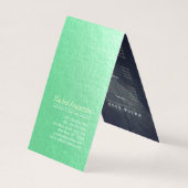 ヨガ瞑想インストラクター ゴールド マンダラ 料金表 名刺 (裏面)