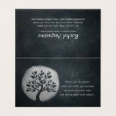 ヨガ瞑想インストラクター シルバーツリー 料金表 名刺 (外部フラット)