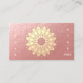 ヨガ瞑想インストラクター マンダラ ロイヤルティ パンチ ロイヤリティカード