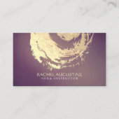ヨガ瞑想インストラクター 紫金 ZEN シンボル 名刺 (正面)