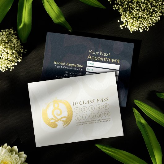 ヨガ瞑想インストラクター 10回クラスパス 忠誠 ロイヤリティカード