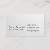 ヨガ瞑想インストラクター 5クラスパス オームシンボル ロイヤリティカード (裏面)