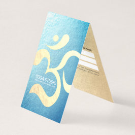 ヨガ瞑想インストラクター OM シンボル 料金表 名刺