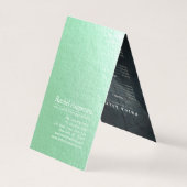 ヨガ瞑想インストラクターOMシンボル価格表 名刺 (裏面)