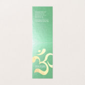 ヨガ瞑想インストラクターOMシンボル価格表 名刺 (外部フラット)