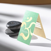 ヨガ瞑想インストラクターOMシンボル価格表 名刺
