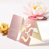 ヨガ瞑想インストラクターOMシンボル価格表 名刺