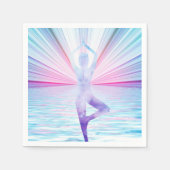 ヨガ瞑想ナマステパーティーまたは特殊イベント スタンダードカクテルナプキン (正面)