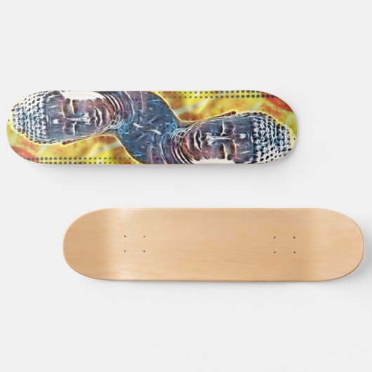 ヨガ瞑想ニューエイジスピリチュアル禅仏 スケートボード (横)