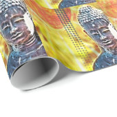 ヨガ瞑想ニューエイジスピリチュアル禅仏 ラッピングペーパー (ロールコーナー)