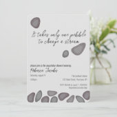 ヨガ瞑想ベビーシャワー招待状 招待状 (スタンド正面)