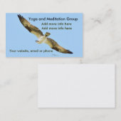 ヨガ瞑想ホークオスプレイの名刺 名刺 (正面/裏面)