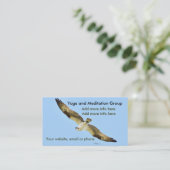 ヨガ瞑想ホークオスプレイの名刺 名刺 (スタンド正面)