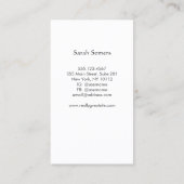 ヨガ瞑想ポーズオムシンボル 名刺 (裏面)