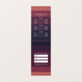 ヨガ瞑想ポーズサン飛んでいるアイランドの価格表 名刺 (内部フラット)