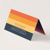 ヨガ瞑想ポーズサン飛んでいるアイランドの価格表 名刺 (裏面)