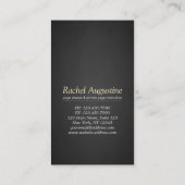 ヨガ瞑想ポーズ金ゴールドOMシンボル銀河系星雲 名刺 (裏面)