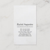 ヨガ瞑想ポーズOMシンボルモダンブラック&金ゴールド 名刺 (裏面)