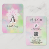 *~*ヨガ瞑想マインドフルネスQRマンダラ女神 名刺 (正面/裏面)