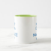 ヨガ瞑想マグカップのKeep Calm and Namasté ツートーンマグカップ (中央)