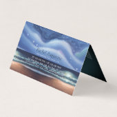 ヨガ瞑想ムーンナイトスカシー海ビーチ料金表 名刺 (裏面)