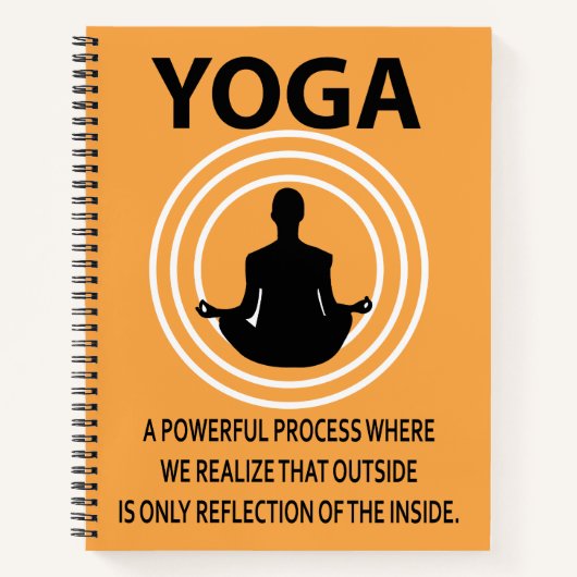 ヨガ瞑想ヨガ ノートブック (正面)